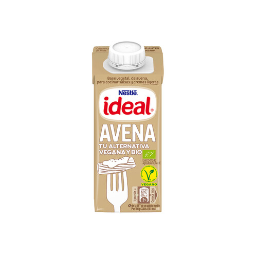 Bese vegetal de avena para cocinar NESTLÉ IDEAL 200 ml.