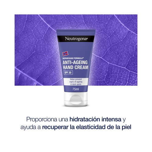 NEUTRÓGENA Crema de manos fórmula noruega antiedad y antimanchas 2 x 75 ml.