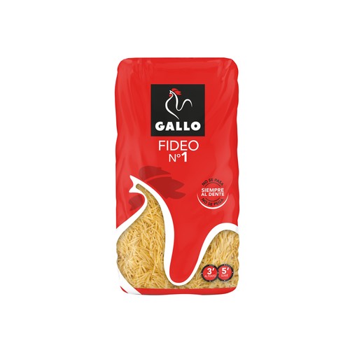 GALLO Nº 1 Pasta fideos 450 g.