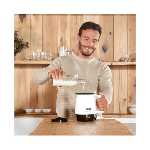 Calienta leche y chocolatera SOLAC Choco-Latte MH9100, capacidad 1l, filtro anti-nata, antiadherente.