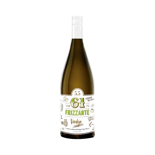 FRIZZANTE 61 Vino verdejo frizzante de vendimia nocturna botella 75 cl.