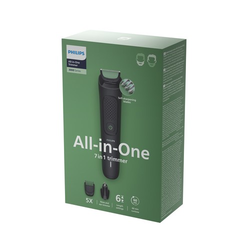 Afeitadora multifunción PHILIPS MG3920/15, autonomía 60 min, uso en seco y humedo. .