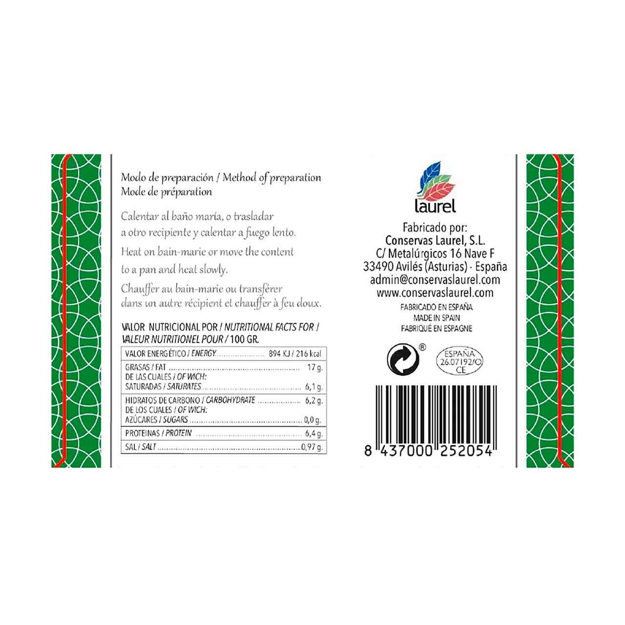 Fabada asturiana 420 g.