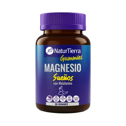 NATURTIERRA Sueño Gominolas (gummies) de magnesio con melatonina 30 uds.