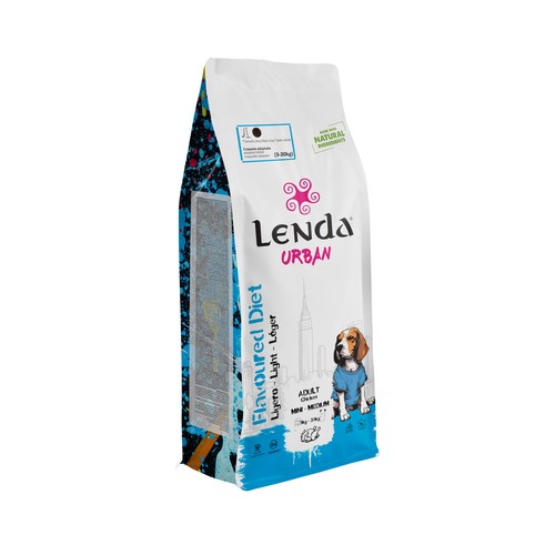 LENDA URBAN Alimento seco para perro de pollo light dieta 2Kg