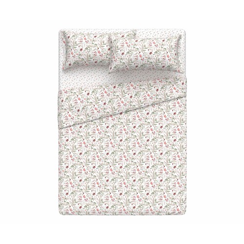 Juego de sábanas para cama de 150cm. 100% algodón percal, ACTUEL.