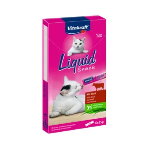 VITAKRAFT Snack líquido para gatos de ternera con insulina VITAKRAFT 6 uds x 15 g.