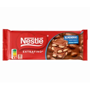 NESTLÉ Chocolate con leche con almendra entera 100 g.
