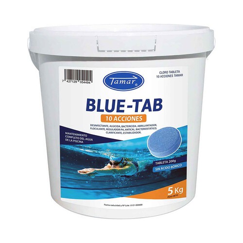 TAMAR Tratamiento completo 10 funciones BLUE TAB 5 kg. Tabletas azules 200 grs. PQS