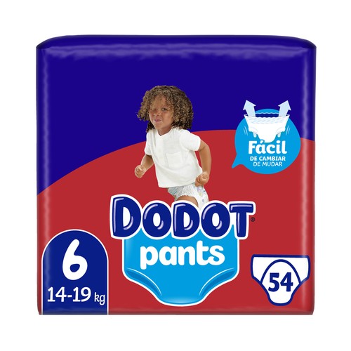 DODOT Pants (braguitas) de aprendizaje talla 6 (14-19 kg) 54 uds.