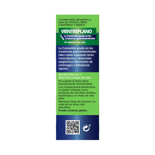 VIVE+ SALUD Y VIDA Complemento alimenticio Vientreplano VIVE + SALUD Y VIDA 40 uds. 16 g.