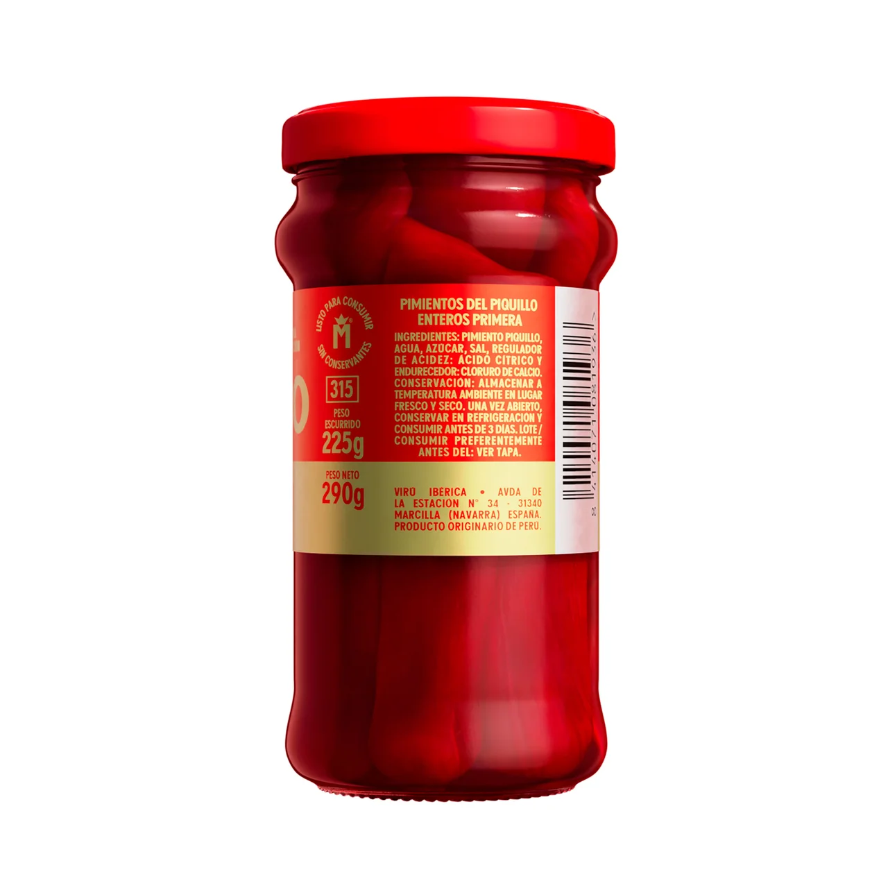 Pimientos del piquillo enteros 225g