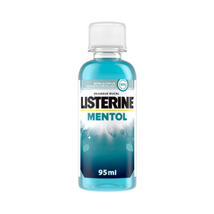 LISTERINE Enjuague bucal de uso diario con sabor mentol LISTERINE 95 ml.