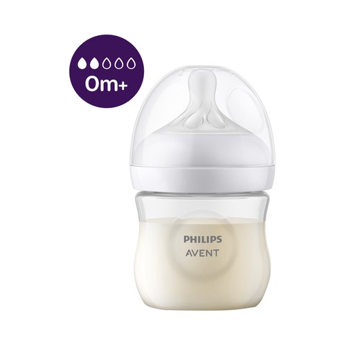 AVENT Natural response de Philips Biberón de 125 ml. con tetina flujo 2, para más de 0 meses.