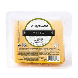 TORREMILANO Queso de oveja cortado en aceite de oliva virgen TORREMILANO 200 g.
