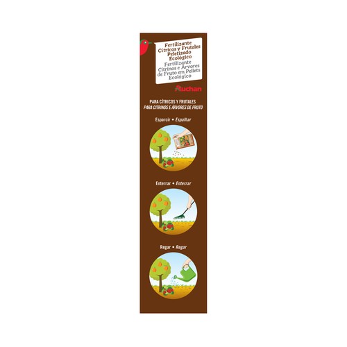 Abono para cítricos y frutales peletizado de 3-5mm de diámetro, PRODUCTO ALCAMPO.