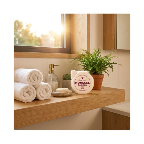 MOUSSEL Gel de baño o ducha cremoso, dermo hidratante con pH neutro 650 ml.