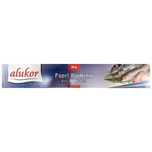 Imagen de ALUKOR Papel de aluminio ALUKOR 20 mts.