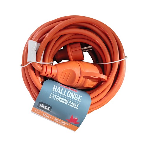 Cable alargador naranja de 10 m, 16 amp IP44, ALCAMPO.