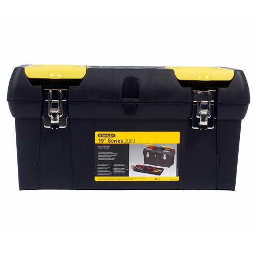 Caja de herramientas con cierres metálicos, 48cm. STANLEY.