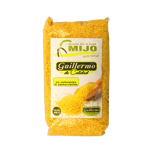 LEGUMBRES GUILLERMO Mijo 100% natural LEGUMBRES GUILLERMO bolsa 500 g.