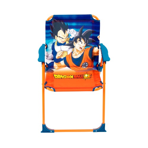 Silla infantil niños plegable para jardín, playa o piscina con diseño DRAGON BALL SUPER, 38x32x53cm, ARDITEX.