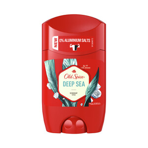 OLD SPICE Desodorante en stick para hombre, con acción antimanchas y sin sales de aluminio OLD SPICE Deep sea 50 ml.
