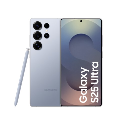 Smartphone Samsung Galaxy S25 Ultra 5G 6,9" 256GB color azul titanio.
