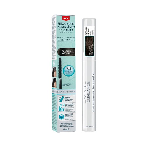 CLEARÉ INSTITUTE Colour clinuance tono castaño oscuro Retocador de raices y cejas.