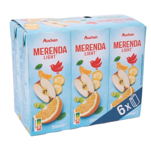 Néctar de frutas light PRODUCTO ALCAMPO pack de 6 uds x 20 cl.