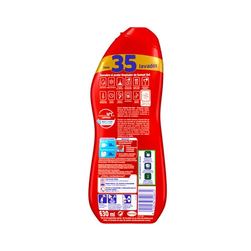 SOMAT Detergente lavavajilas duplo (antiolores-antigrasa) 650 ML. + 650 ML.