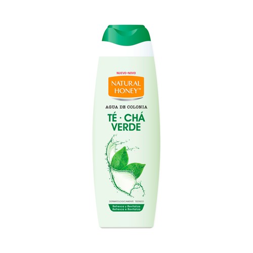 NATURAL HONEY Eau de cologne (agua de colonia) con fragancia refrescante y revitalizante a té verde 700 ml.