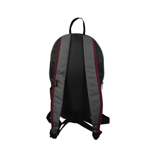 Mochila con varios compartimentos de color burdeos con capacidad para 10L, AIRPORT ALCAMPO.