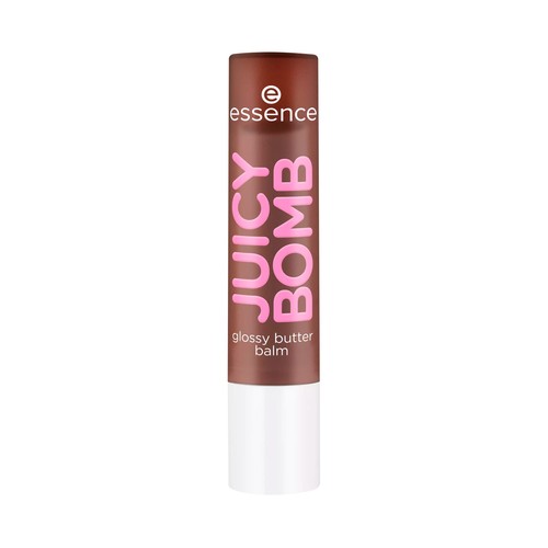 ESSENCE Juicy bomb tono 05 Choco-lot to handle, marrón oscuro Bálsamo labial brillante.