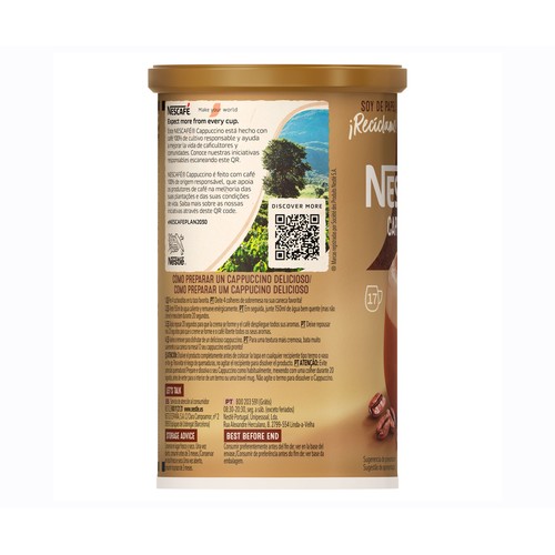 NESCAFÉ GOLD Café soluble Cappuccino 250 g.