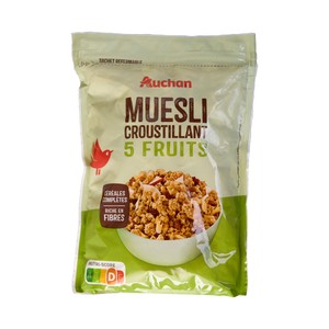 Imagen de PRODUCTO ALCAMPO Cereales muesli crujiente con 5 frutas 450 g.
