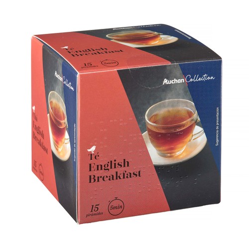 PRODUCTO ALCAMPO Collection Té english breakfast 15 uds. 30 g.