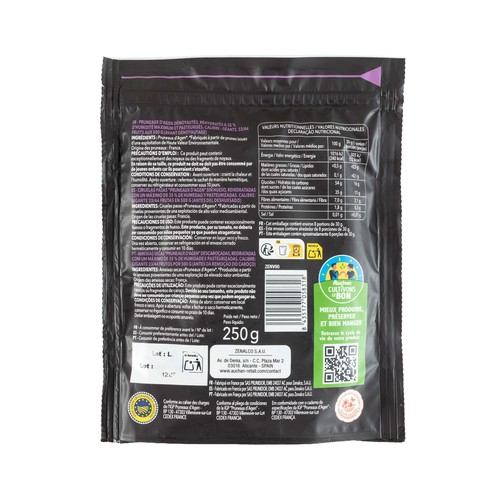ALCAMPO GOURMET Ciruelas sin hueso D´agen 250 g