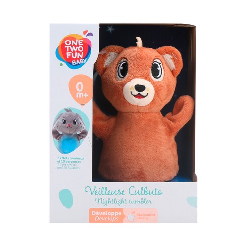 Peluche Animales Tentetieso Luminoso relajante, modelos surtidos +0 Meses ONE, TWO FUN Baby