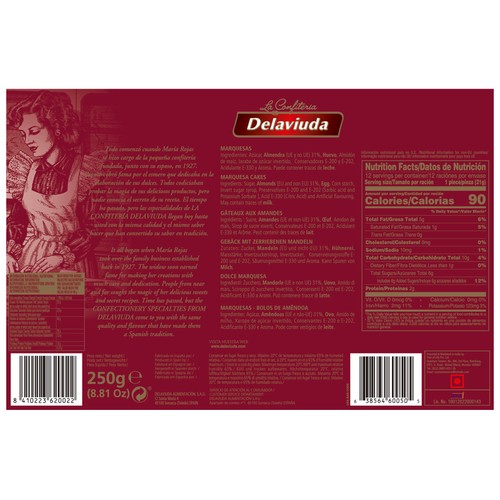 DELAVIUDA Marquesas 250 g.
