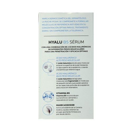 LA ROCHE POSAY Sérum anti arrugas con ácido hialurónico y vitamina B5, para todo tipo de pieles LA ROCHE POSAY Hyalu B5.