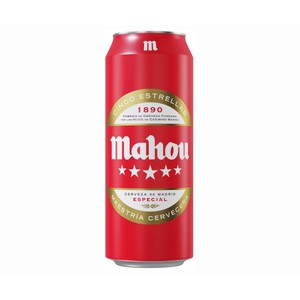MAHOU 5 ESTRELLAS Cerveza lata 50 cl.