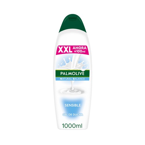 PALMOLIVE Gel de baño o ducha con textura crema, especial pieles sensibles Suave & sensible 900 ml.