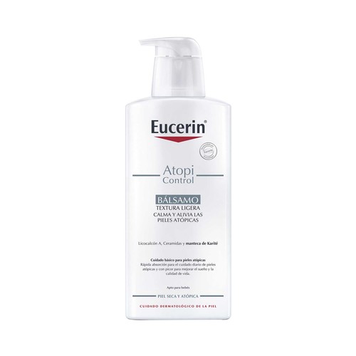 EUCERIN Bálsamo de textura ligera y acción calmante, especial pieles secas y atópicas EUCERIN Atopi control 400 ml.