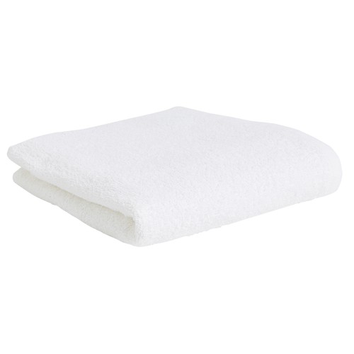 Toalla lisa de lavabo color blanco, 300g/m², ACTUEL