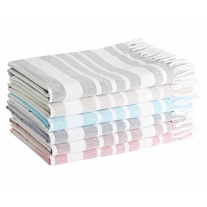 Fouta de rayas, 85x170cm, 100% Algodón, 160g/m², ACTUEL. Diferentes modelos, 1 unidad.