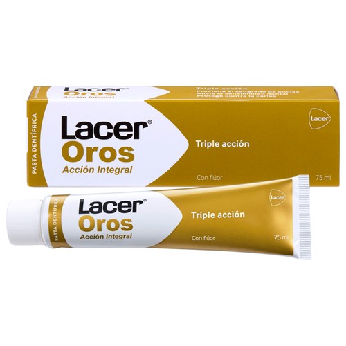 LACER Oros Pasta de dientes con flúor y triple acción 75 ml.