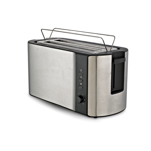 Tostador COMELEC TP 1727 2 ranuras largas, 6 niveles de tostado, 1400W, bandeja recogemigas.