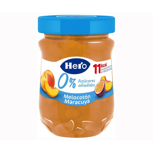 HERO DIET Confitura de melocotón maracuyá 280 g.