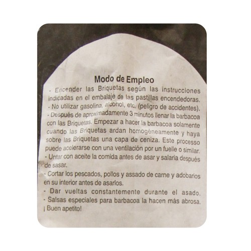 Briquetas de carbón vegetal GLOBALPLANT 5 kg.